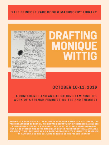 « Drafting Monique Wittig »